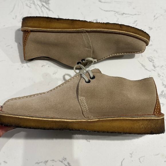 Men's Shoes Clarks Originals DESERT TREK Lace Up Boots Sand Suede, Size 9, EUC - Picture 12 of 12